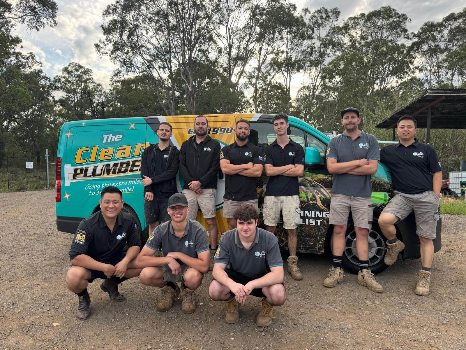 The Clean Plumber licensed team and van serving the Northern Beaches