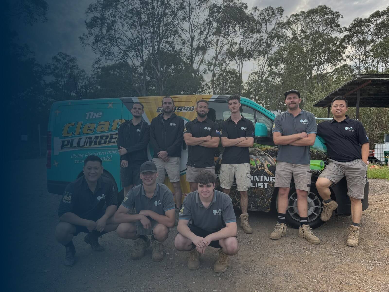The Clean Plumber licensed team and van serving the Northern Beaches